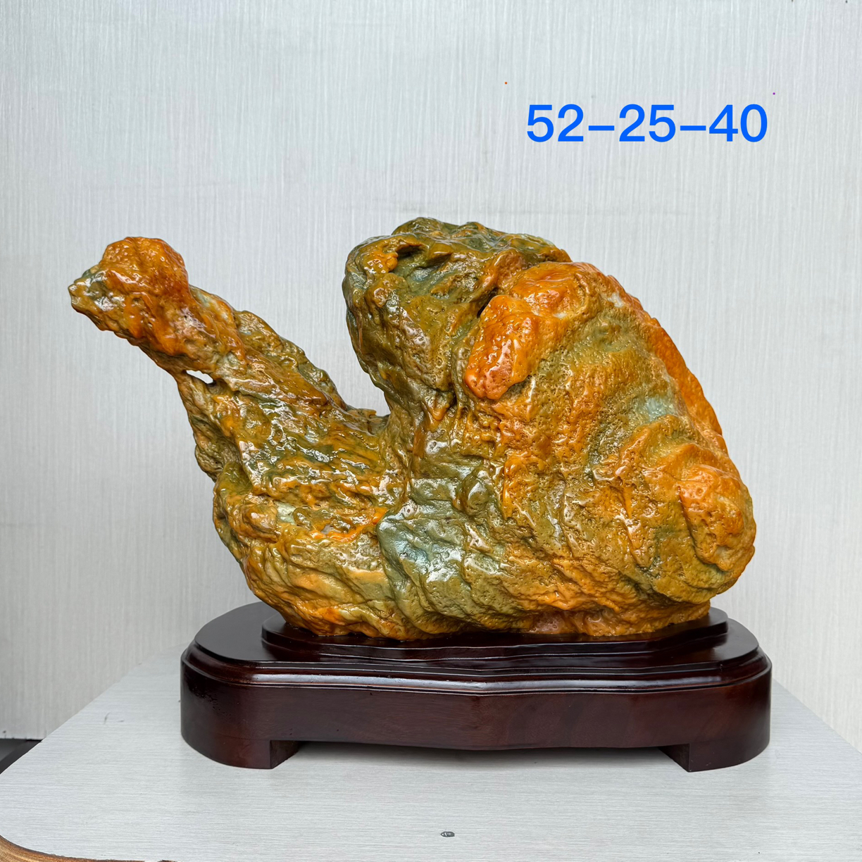 黄蜡石三江彩蜡石福禄寿绿蜡石象形石手把件独特奇石好物工艺品