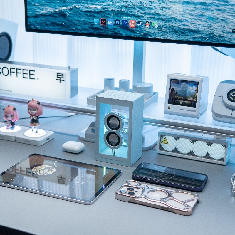 新款手机电脑有线无线家用家庭网红透明蓝牙音箱高音质迷你小音响