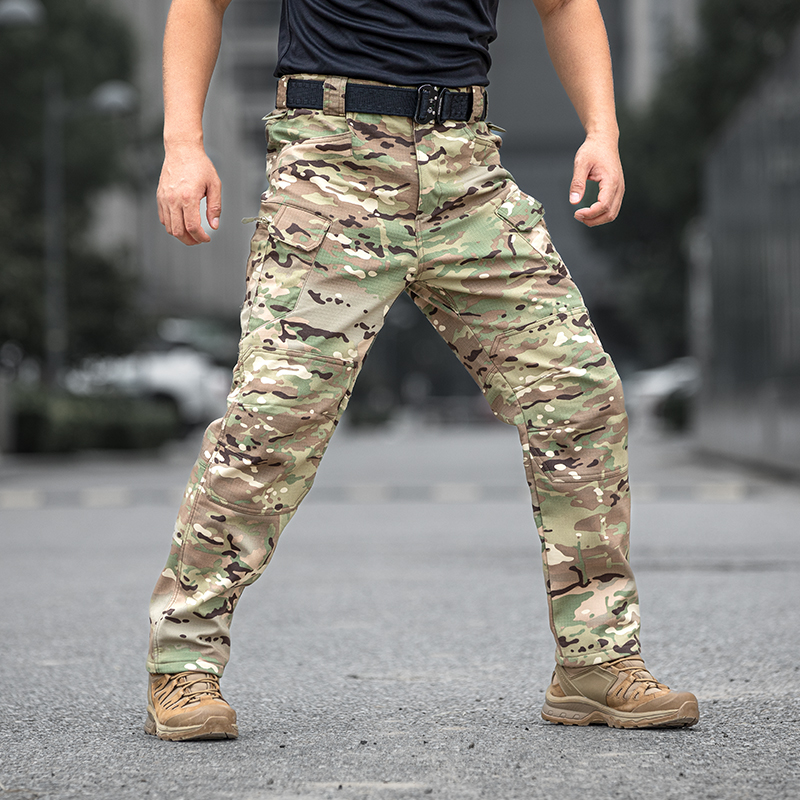 秋冬款加绒战术裤保暖锁温立体裁剪户外战术军迷裤迷彩裤硬汉有型