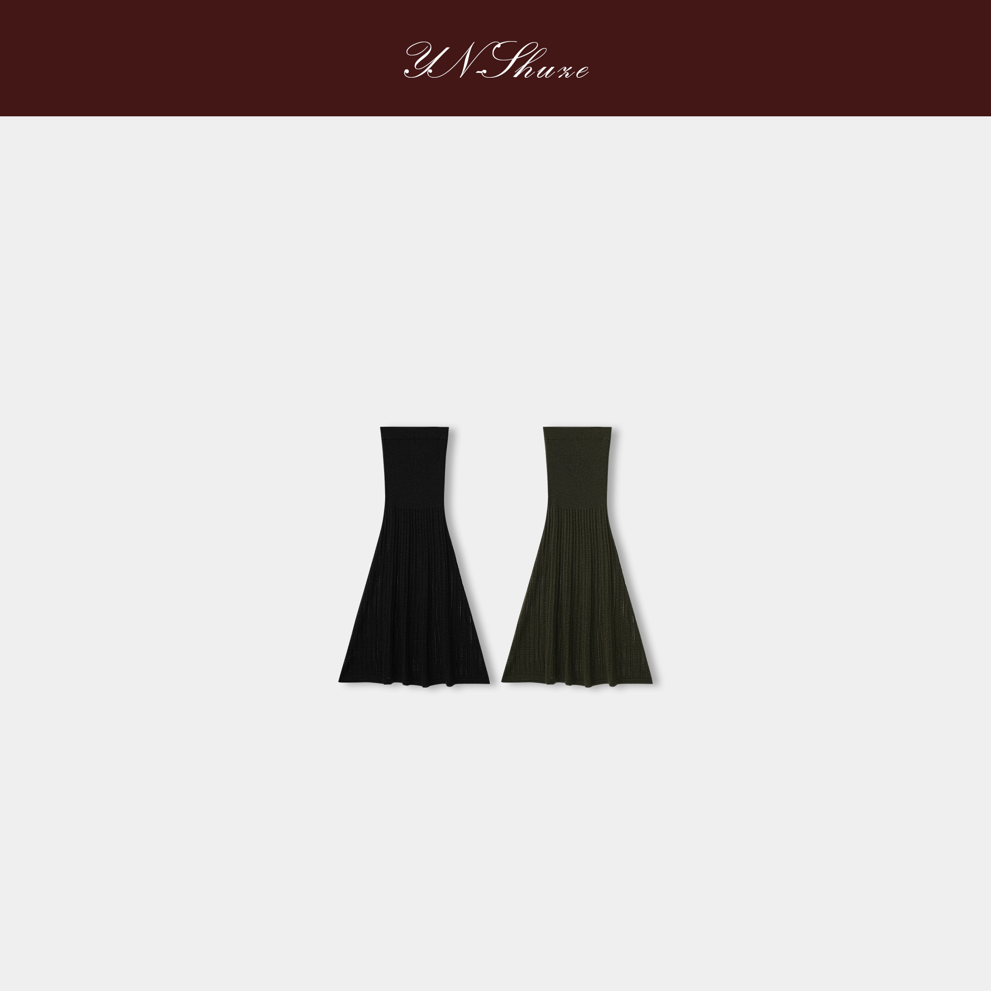 YN-SHUZE【风织经纬】秋冬毛针织衫中长款裙子SZ-YNB-ZW5328