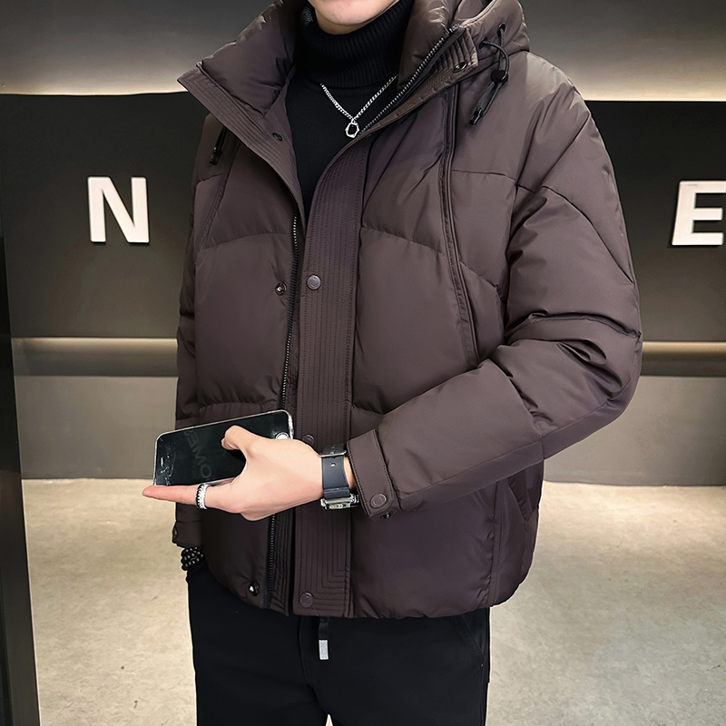 BQDK羽绒服男冬季新款加厚连帽高级感极寒大码高充绒量短款外套