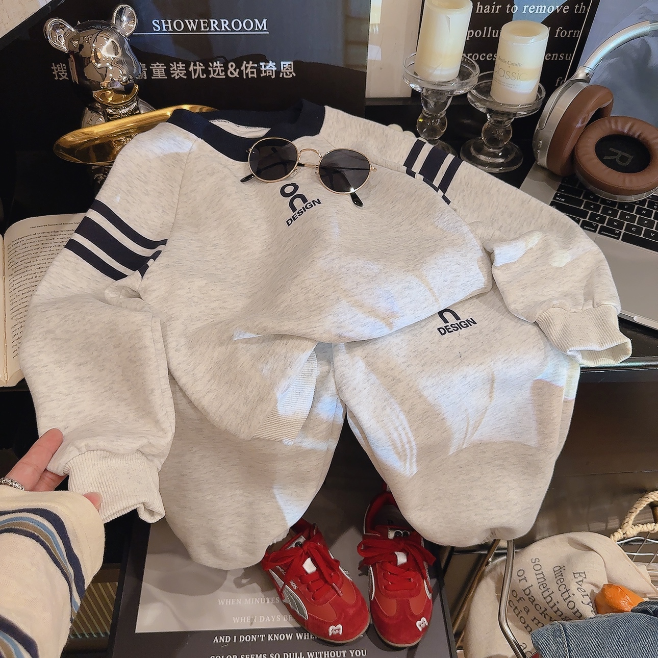 【爆单计划】2025新款春秋卫衣时尚洋气秋装童装休闲两件套套装