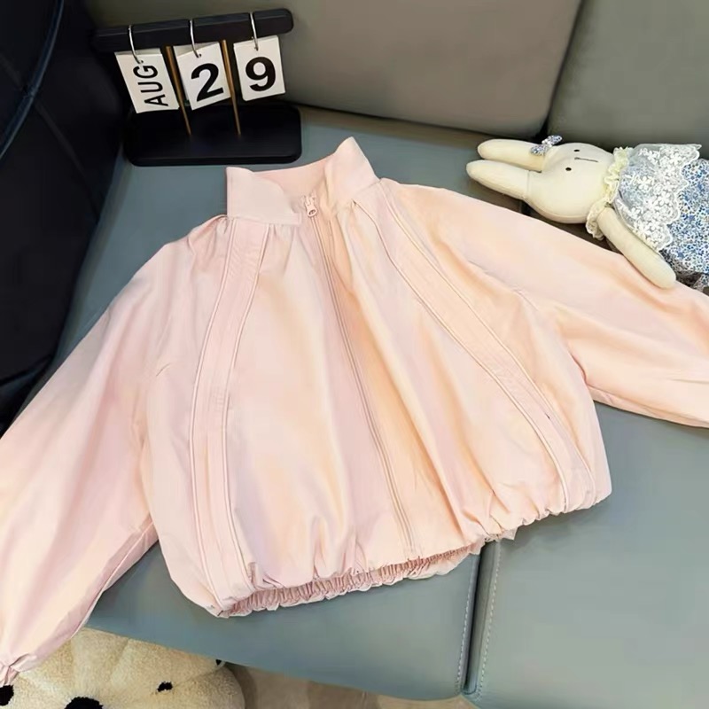 女童外套冲锋衣2025新款洋气儿童韩版春季上衣中大童春秋运动风衣