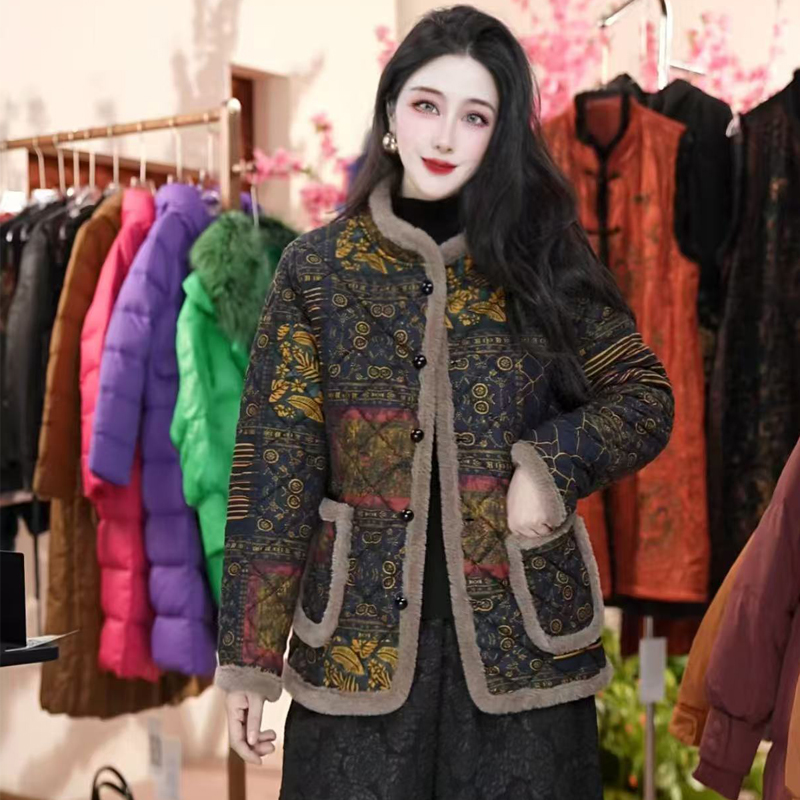 冬装加绒短款棉衣外套新款加厚女装棉服秋冬季保暖棉袄