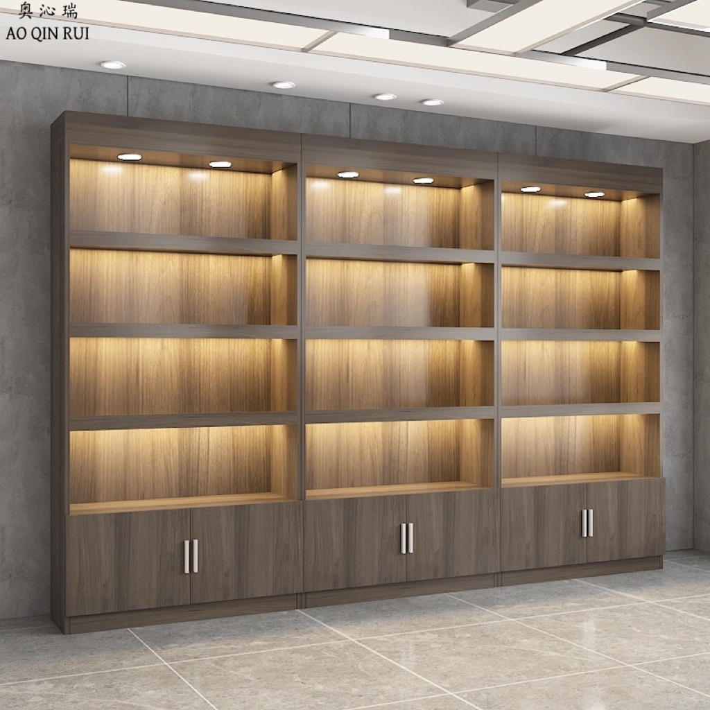 奥沁瑞货架展示柜陈列柜超市便利店烟酒柜展柜新款立式落地展示架