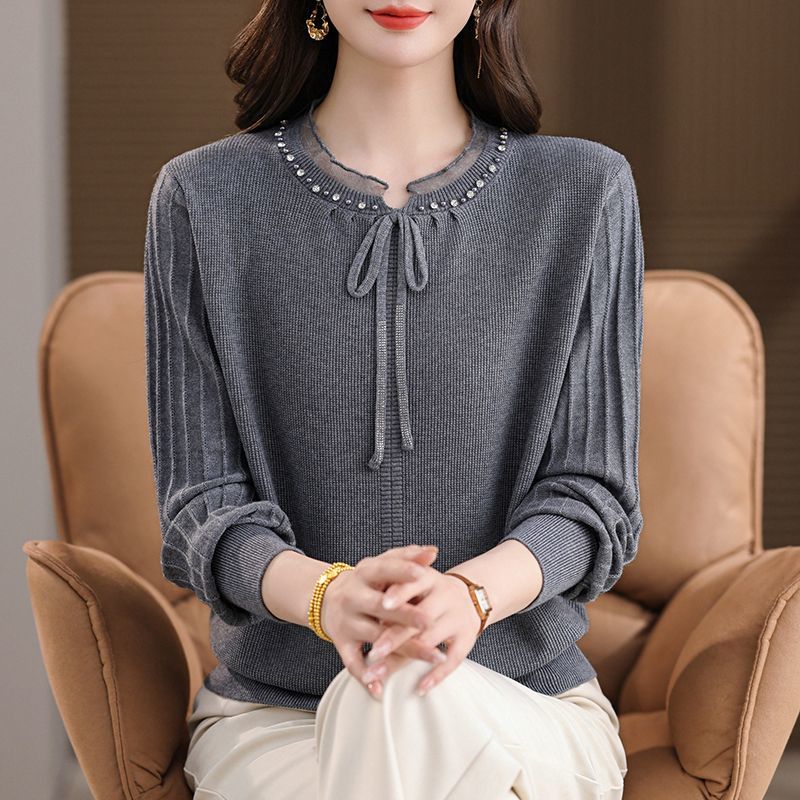 2025爆款时尚外穿针织羊毛衫秋冬胖人遮肉大码轻奢打底保暖毛衣女