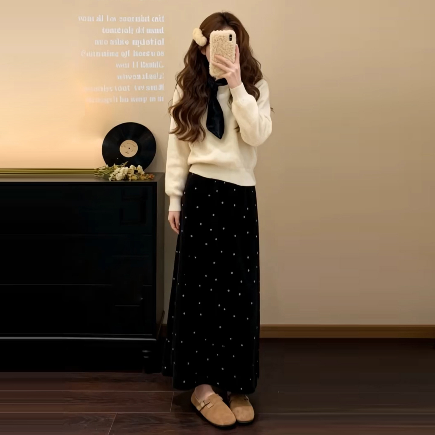 巨好看针织连衣裙女秋冬2025新款千金小个子香风长裙穿搭一整套装