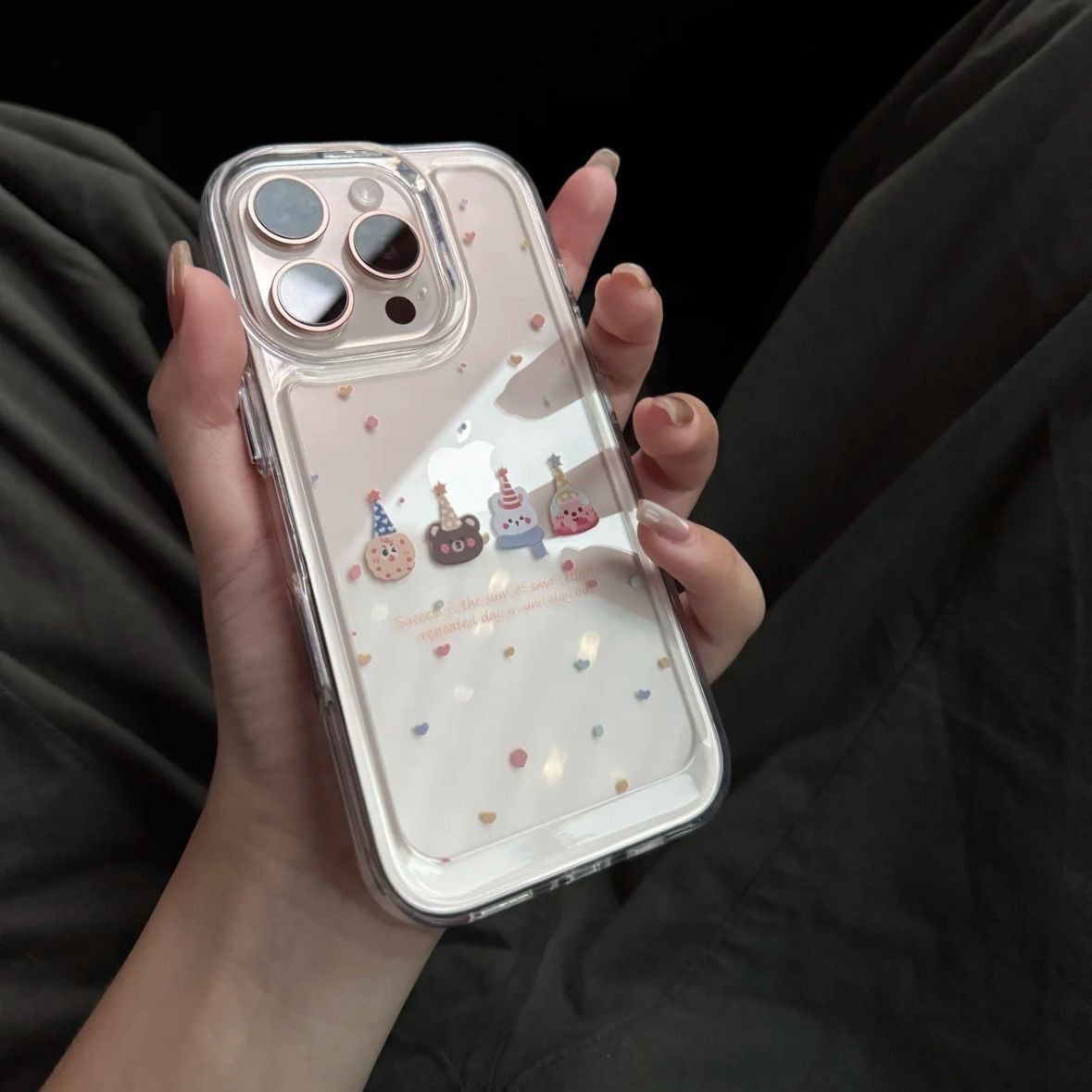 小动物派对适用苹果16promax手机壳iphone15/13软套14/12透明11女