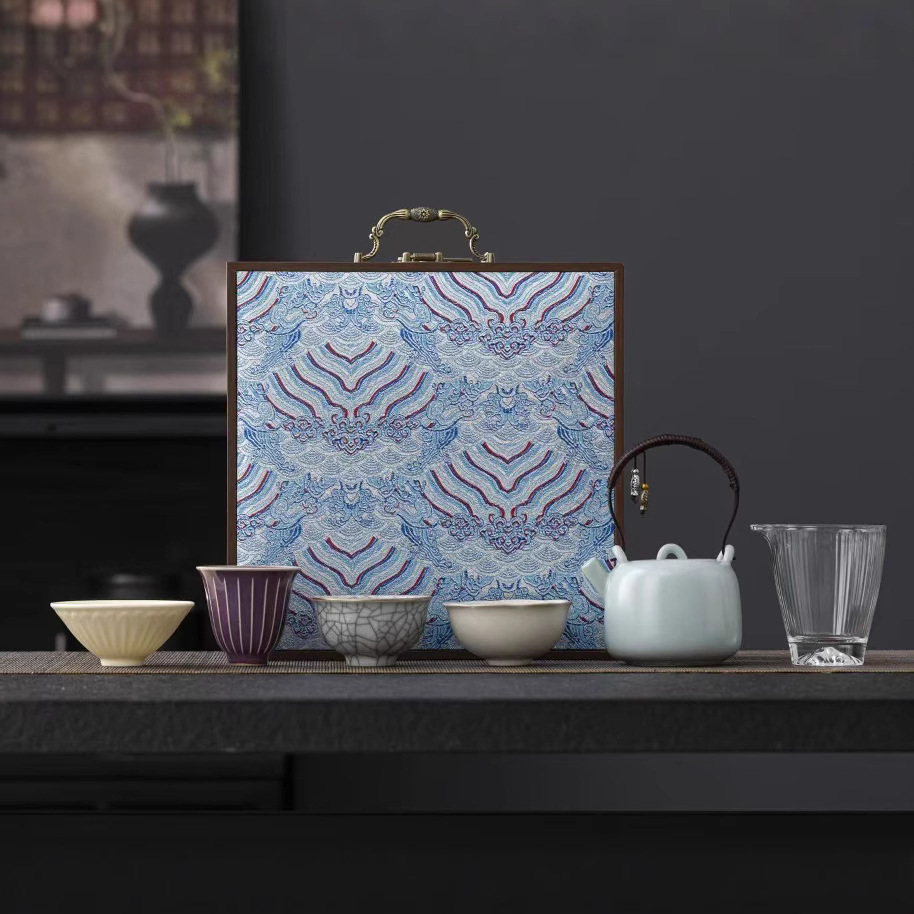 陌堙五大名窑茶杯家用送礼功夫茶具泡茶小套装茶盏礼盒装节日礼品