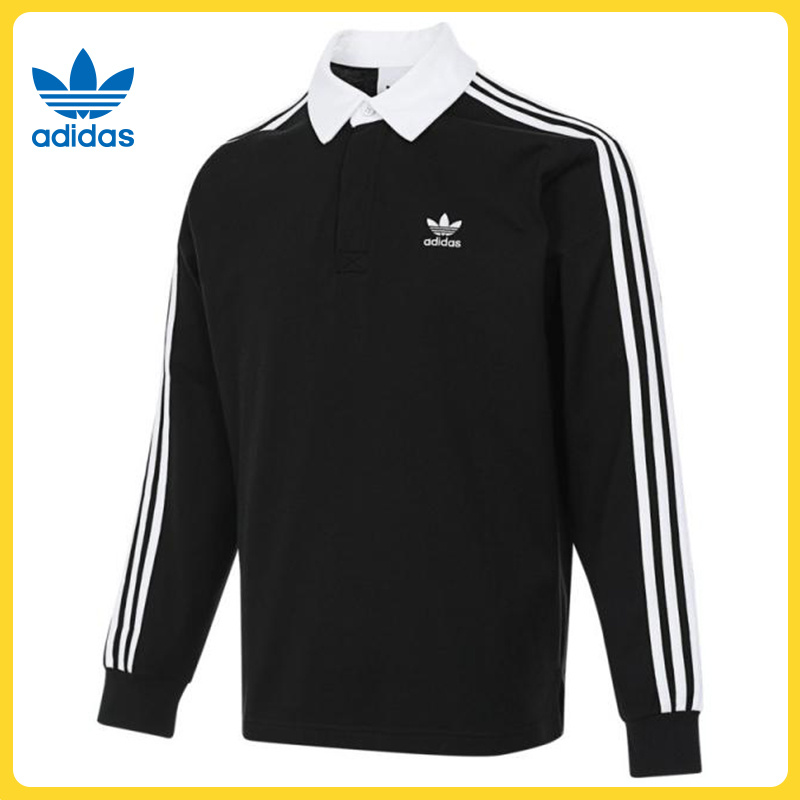 adidas Originals阿迪三叶草男子Rugby poloPOLO长T恤IZ4806