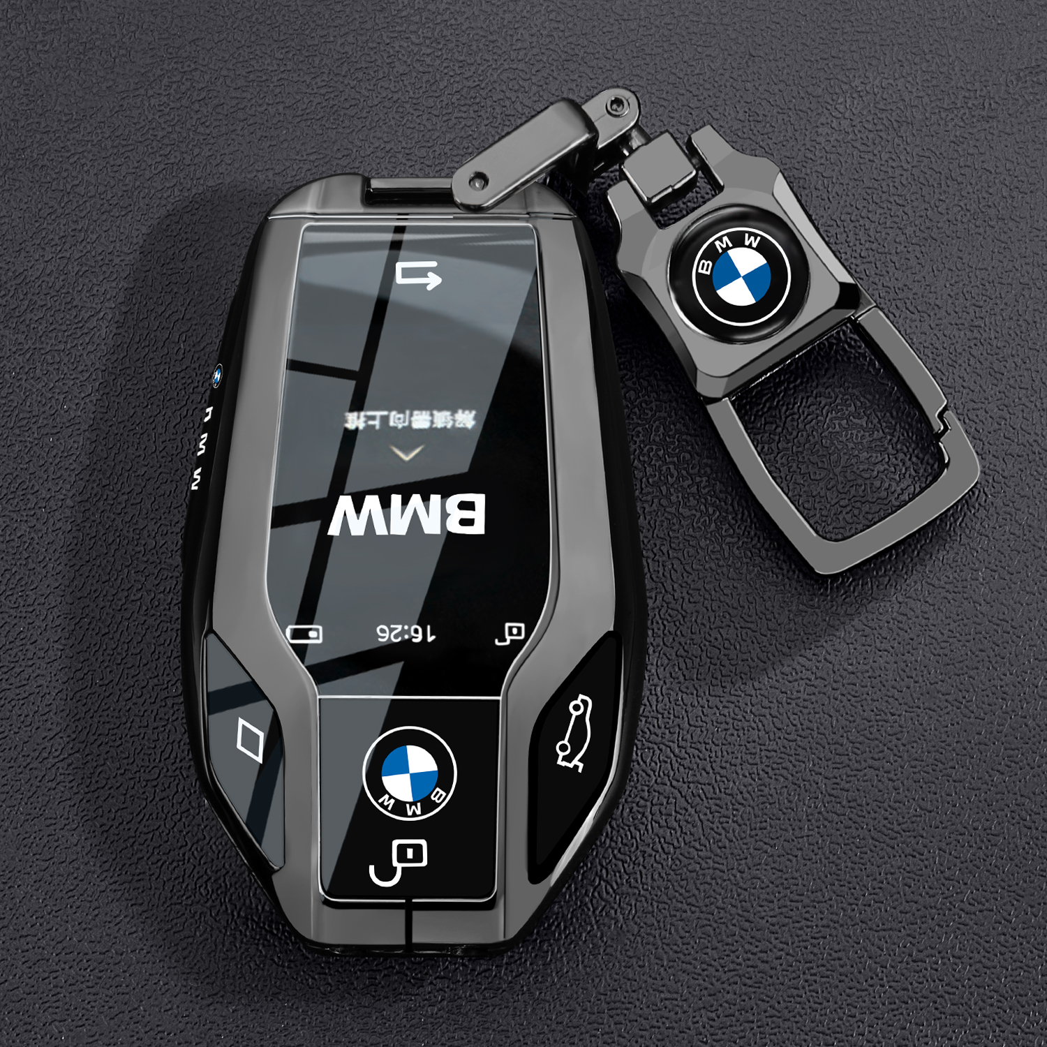 适用宝马液晶钥匙套7系740车730男x3包x7触屏5系530le扣x5 x6专用