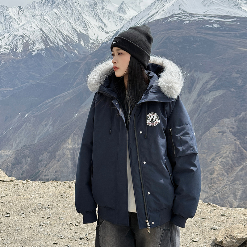 棉服女冬季2025年新款ins大毛领韩版宽松棉衣加厚保暖棉袄外套潮