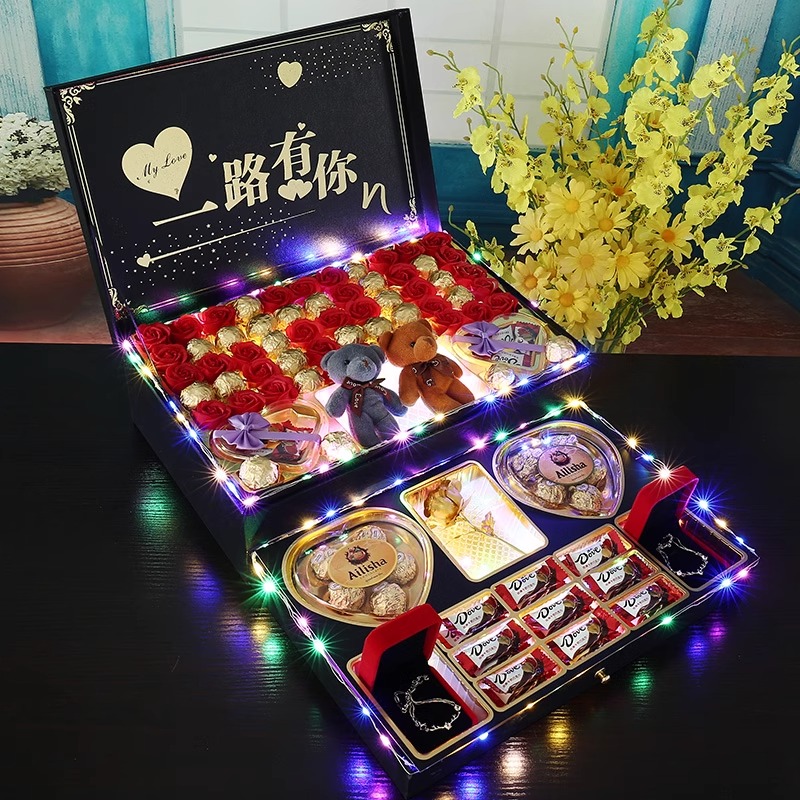 Dove/德芙巧克力礼盒装圣诞节送男女朋友老婆生日礼物惊喜感花束