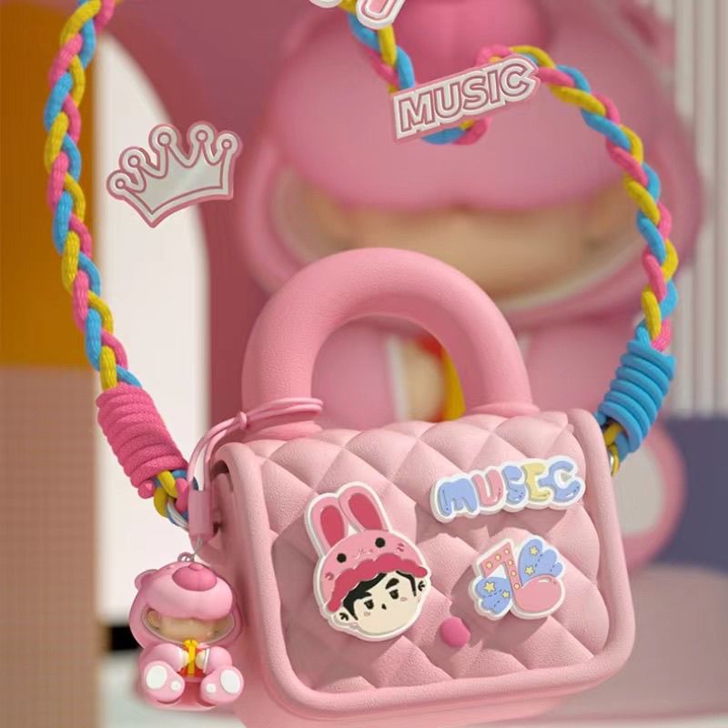 周同学周杰伦官方周同学甜蜜来袭mini粉甜心公主包二次元形象