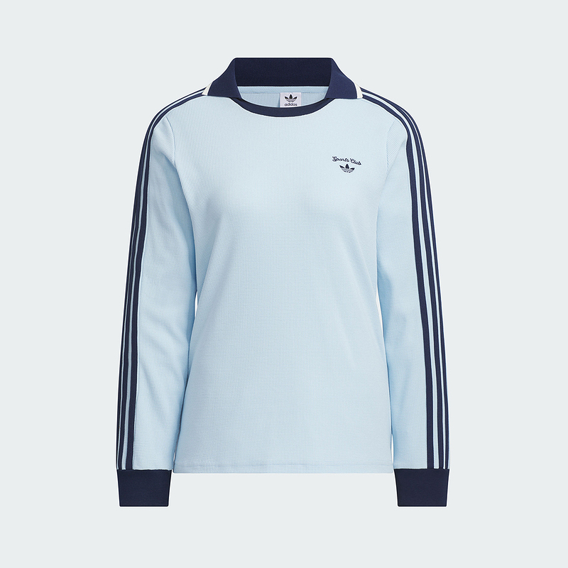 adidas阿迪达斯三叶草春季女子运动休闲长袖T恤POLO衫JM8011