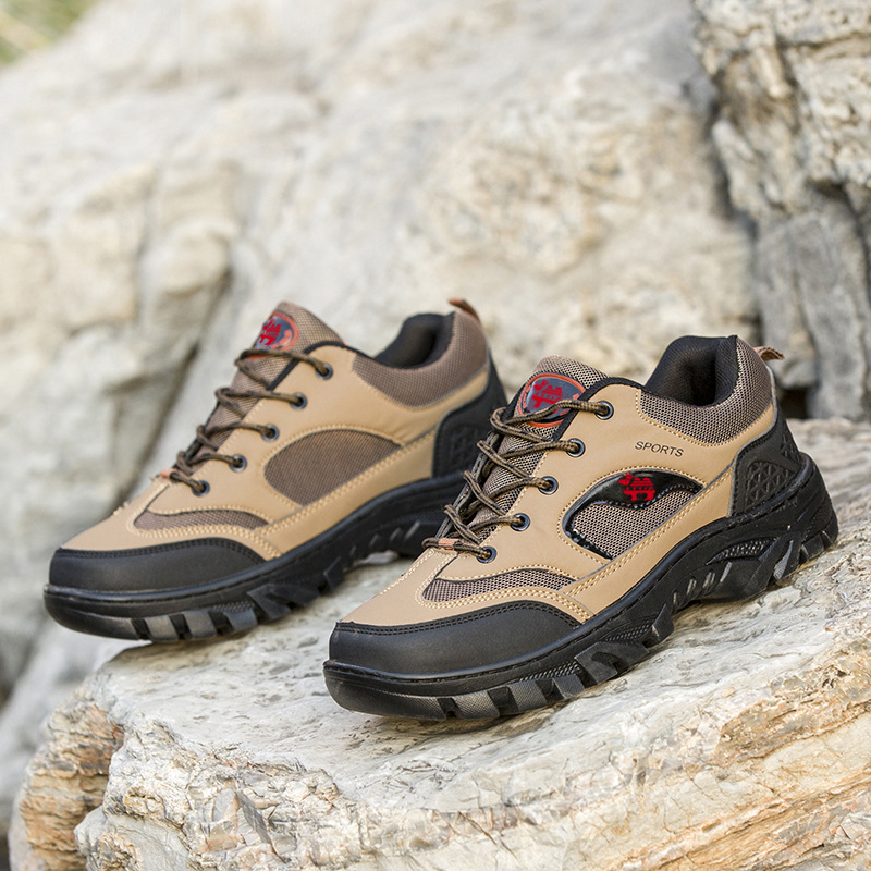 厂家直销大码登山鞋皮面耐脏保暖休闲鞋防滑耐磨户外运动男鞋鞋子