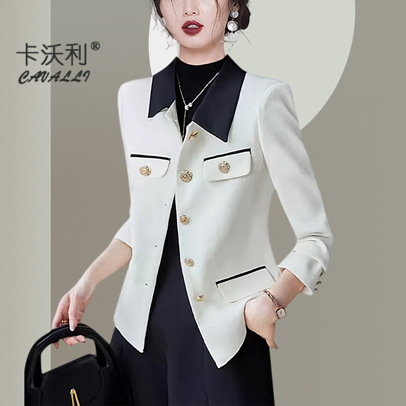 名媛小香风西装外套2025秋季新款高级感气质小个子修身上衣短外套