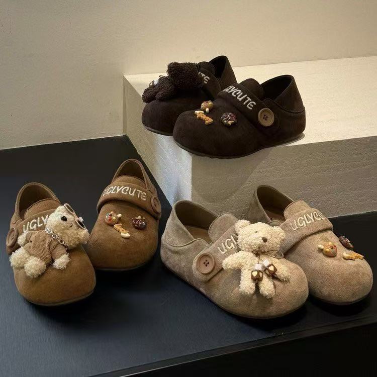 可爱内增高全包勃肯鞋女2025秋季新款休闲鞋一脚蹬百搭单鞋鞋子