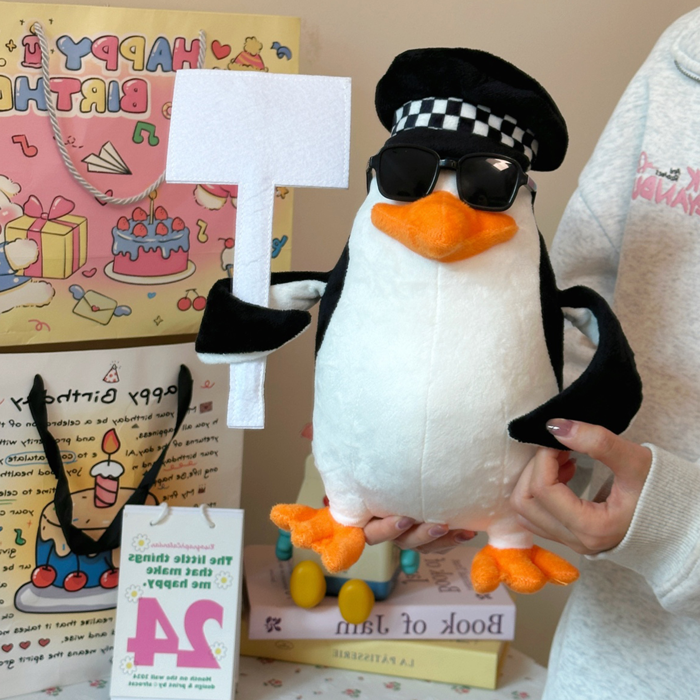 高雅人士企鹅玩偶马达加斯加搞怪特工公仔毛绒玩具娃娃生日礼物女