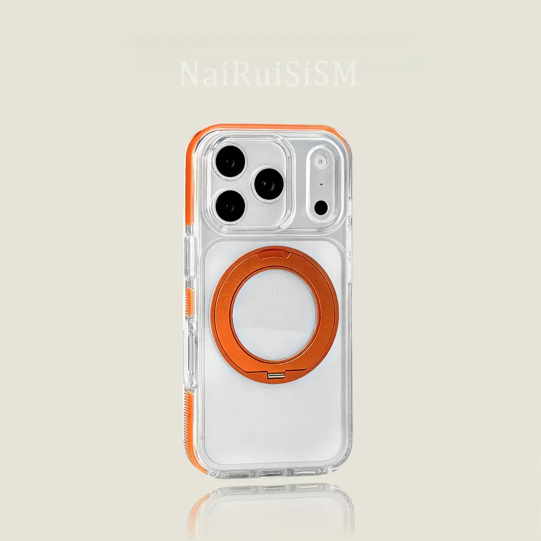 【冰透壳】360旋转磁吸支架多功能适用苹果17promax手机壳17pro/17