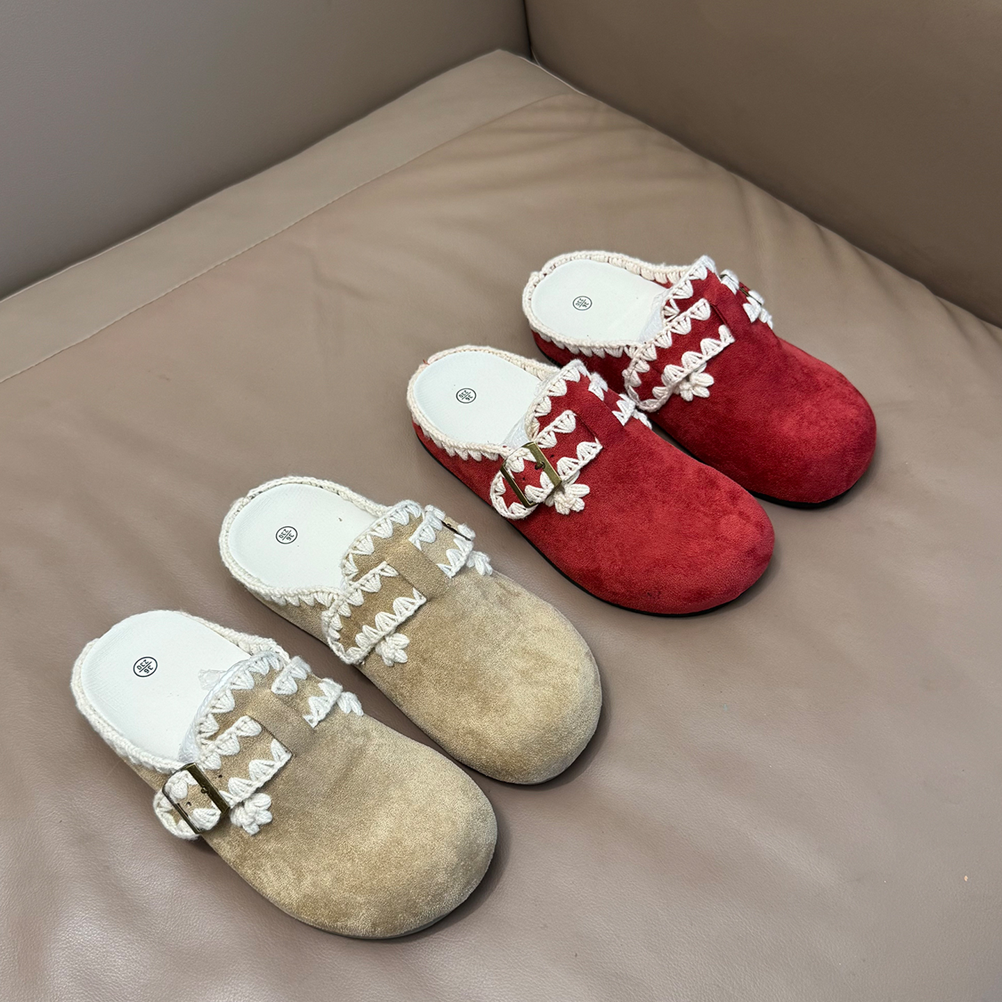 35-43码一脚蹬半拖鞋女外穿新款秋季拖鞋超火勃肯鞋41-42大码女鞋