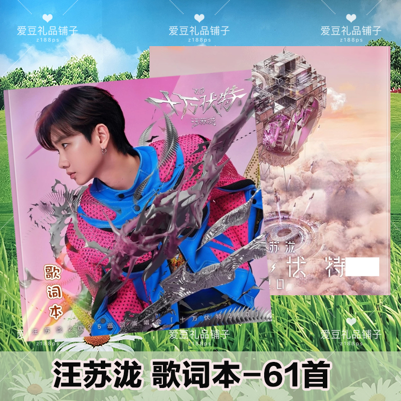 汪苏泷演唱会歌词本写真画册纪念册明星周边