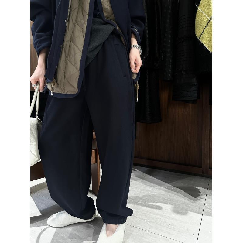 【三色羊毛束脚裤】羊毛全松紧腰直筒束脚裤  J25KZ901