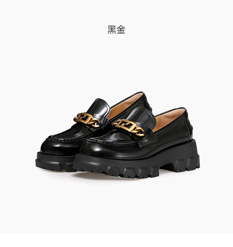 深呼吸DEEP BREAH深呼吸哥弟女鞋圆头乐福鞋 13109