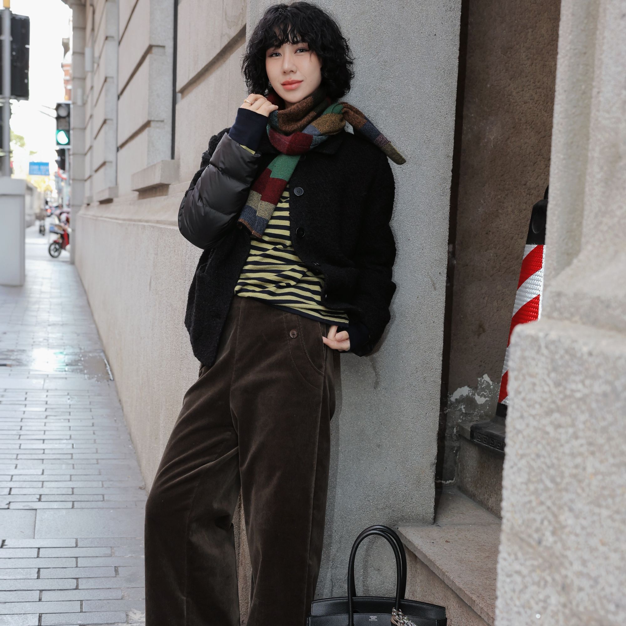 TT设计师【南法优雅】时尚高级感慵懒感羊毛白鹅绒羽绒服TT191470