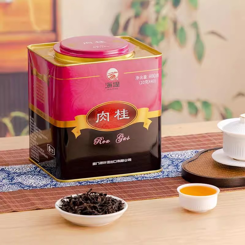 海堤茶叶旗舰店肉桂茶400g罐装乌龙茶肉桂岩茶AT118N
