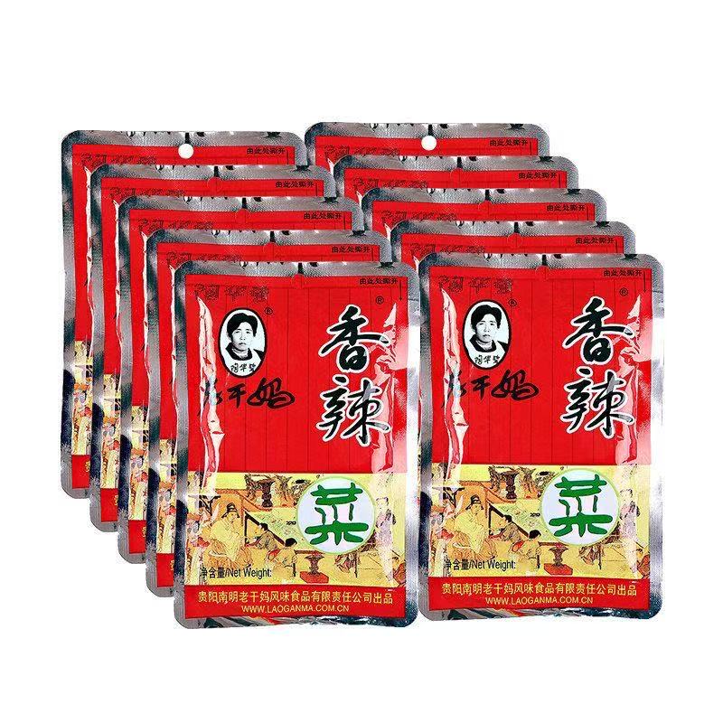 正品老干妈香辣菜60g批发一整箱拌饭下饭菜榨菜咸菜