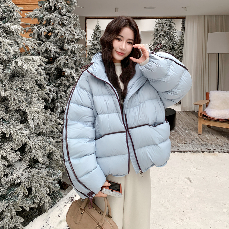 新款图大货90白鸭绒短款羽绒服275M774P345K368
