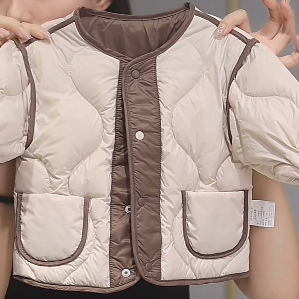 【双面穿三防羽绒服 小乐妈咪】婴儿童羽绒服男女宝宝连帽外套i2