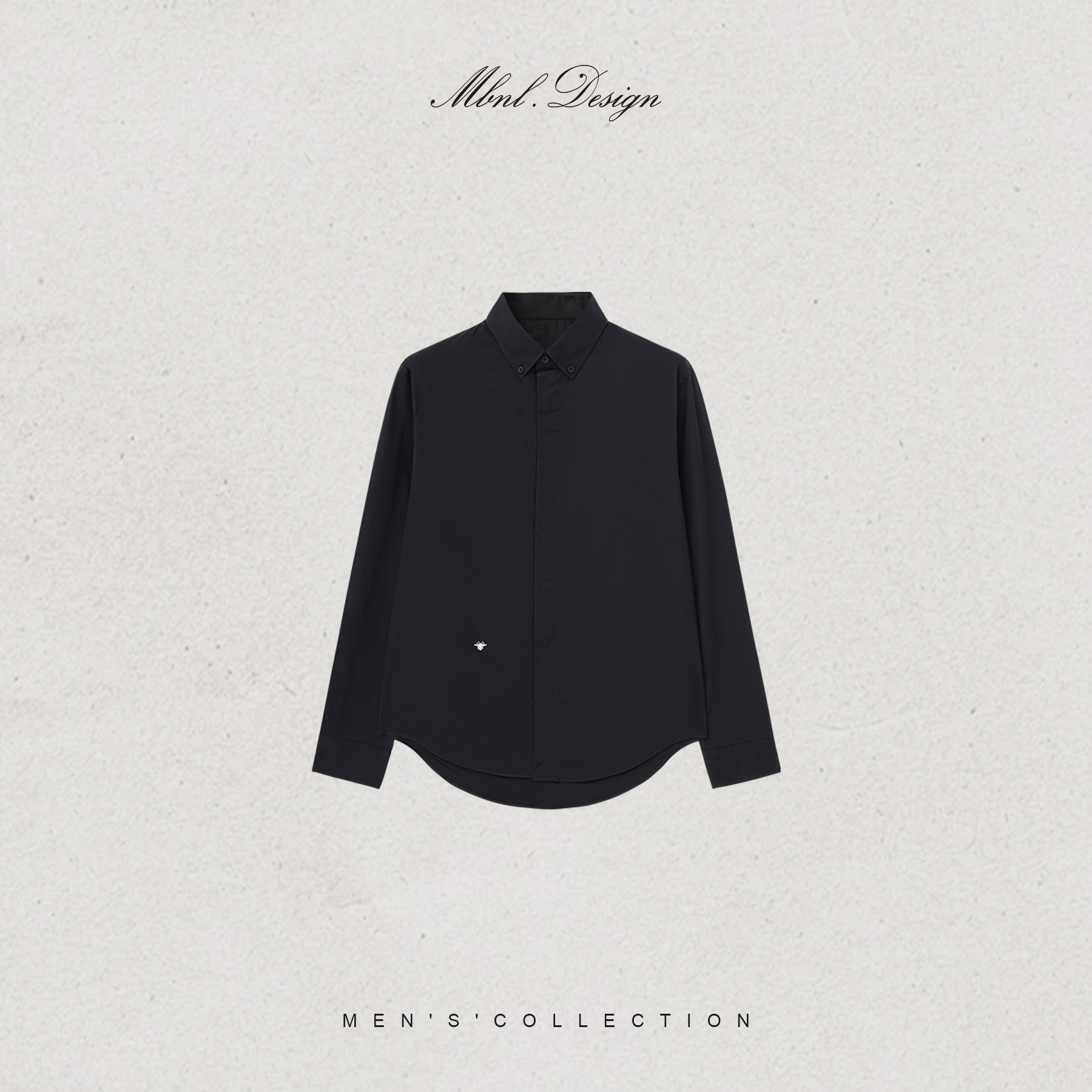 MBNL-F「D.R.Bee」秦磊男装蜜蜂刺绣长袖衬衫LL-WCS3033