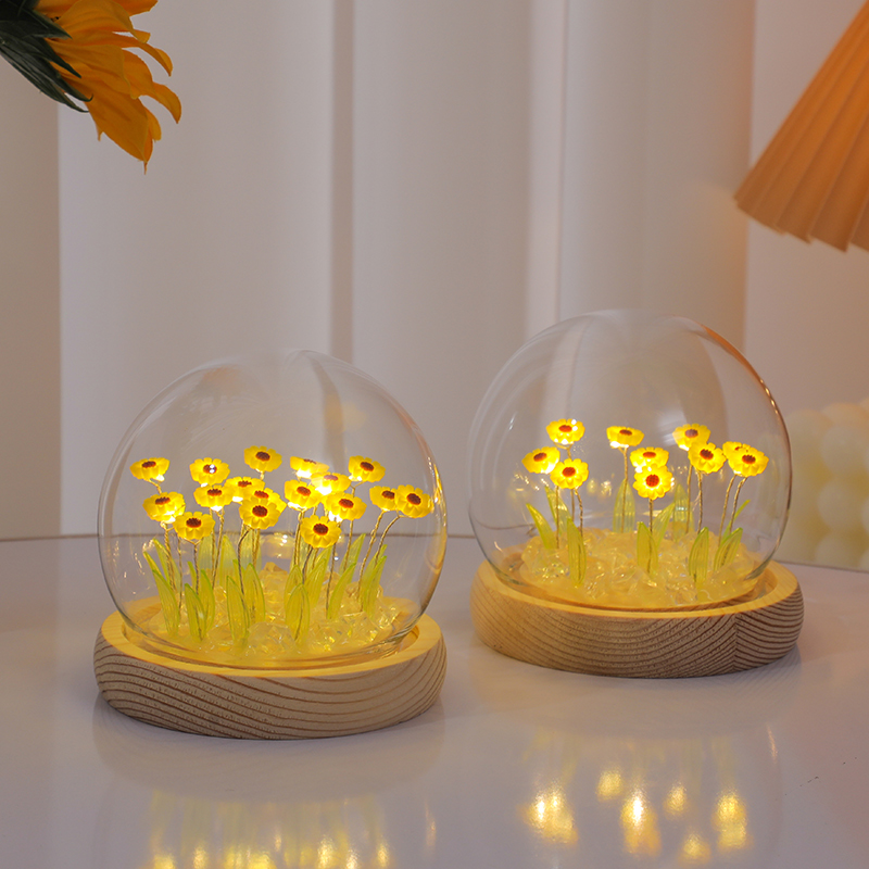 向日葵花束小夜灯diy手工生日礼物女生闺蜜高级感实用送女友同学