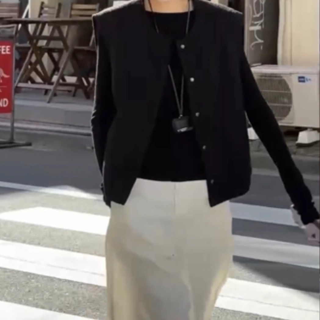 新款时尚修身显瘦气质个性潮流女装外套2025套装女款马甲休闲