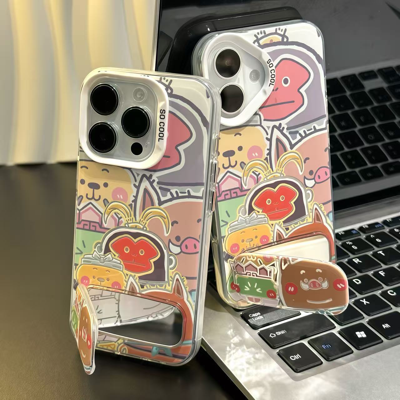 浪浪山小妖怪支架适用iPhone苹果16手机壳15华为p70vivo小米oppo