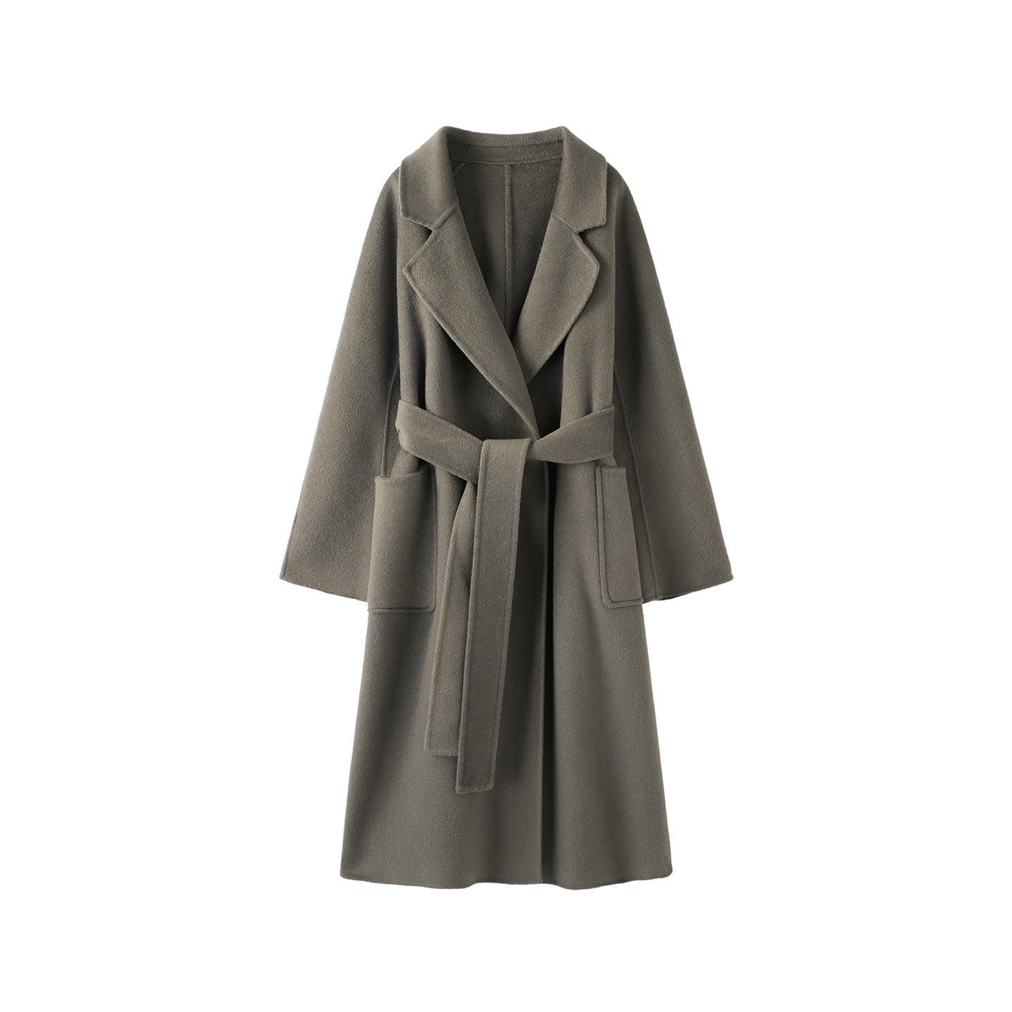 秋冬季新款高端双面羊毛双面呢大衣女宽松加厚韩版羊毛毛呢外套