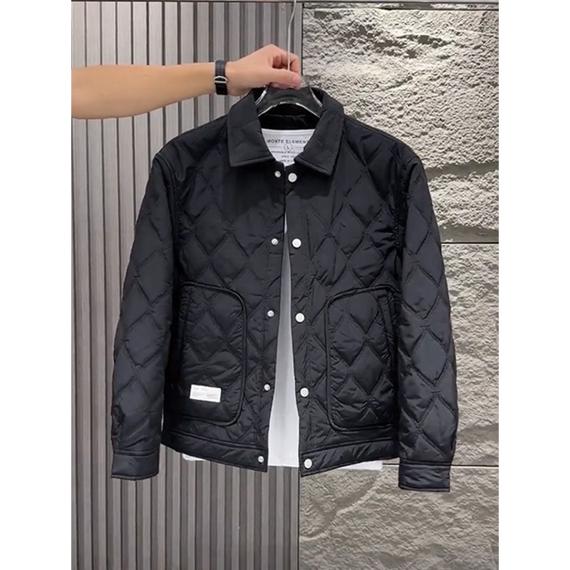 2025冬天休闲二棉外套加厚季轻薄短款欧货保暖棉服男款