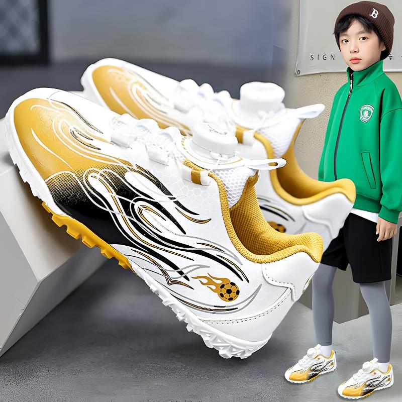 品牌断码男童足球鞋秋季防滑耐磨儿童运动鞋男孩碎钉专业训练球鞋