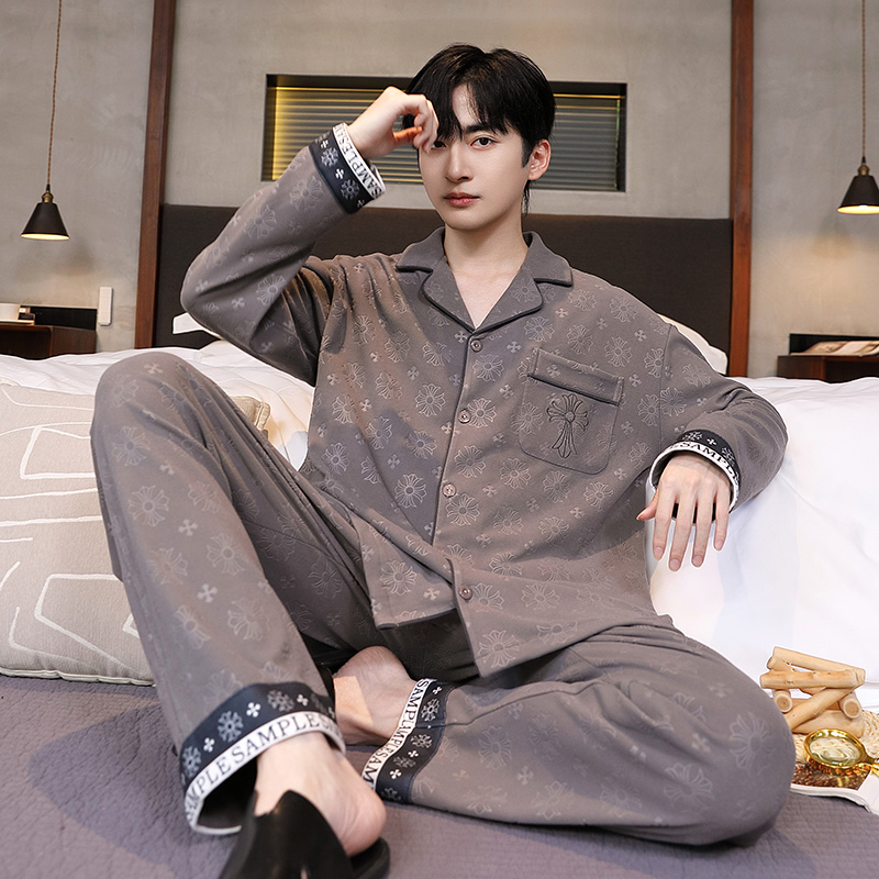 男士睡衣秋冬季德绒爆款2025新款加厚薄绒高端潮款保暖家居服套装