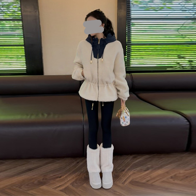 【圣诞滑雪系列】2026年秋冬季新款老花两面穿羊羔绒外套潮