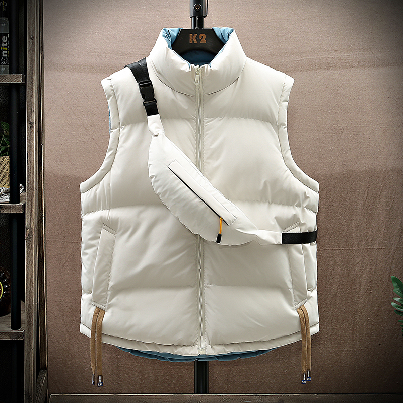 【奥莱撤柜】双面穿棉马甲男女款秋冬季2025新款坎肩背心加厚立领