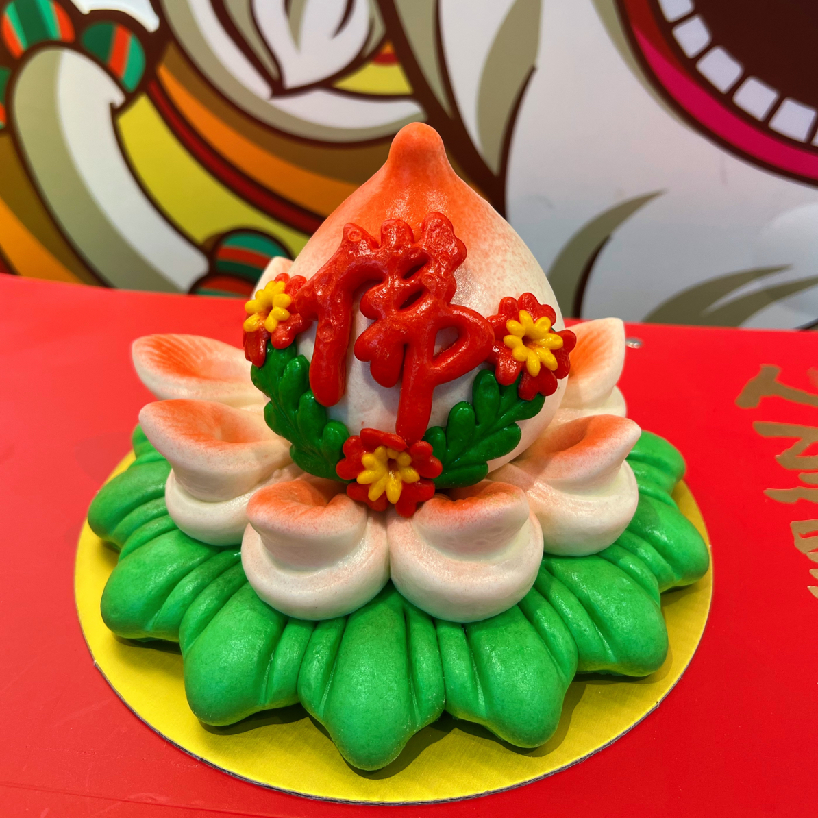 【九月初九】上供花馍祈福贡品面点（九瓣莲花款）重量500g/个