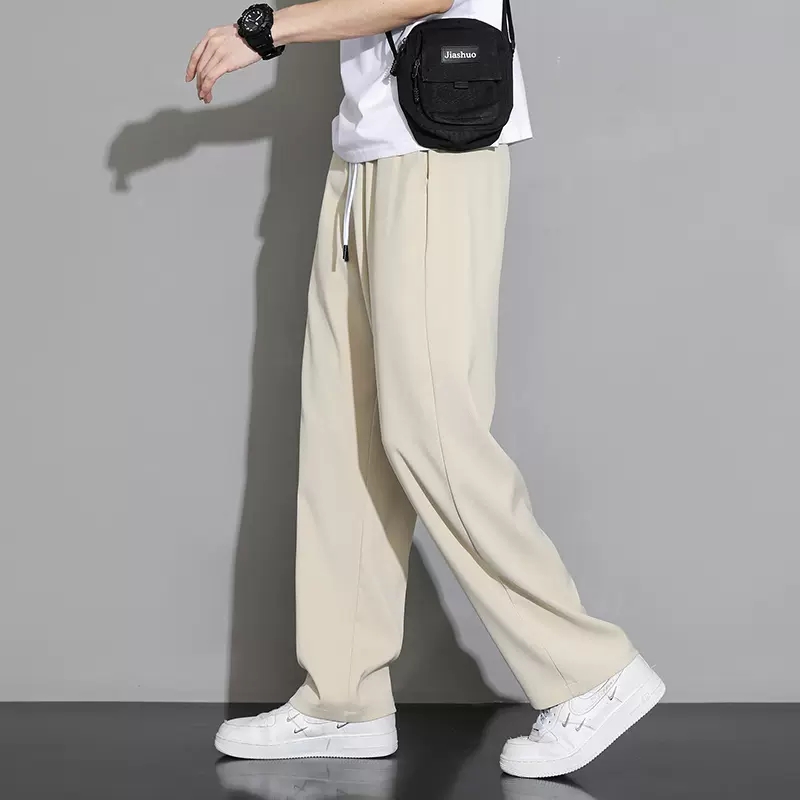 仓石一树直筒休闲长裤夏季男装宽松运动裤超薄百搭垂感简约阔腿裤