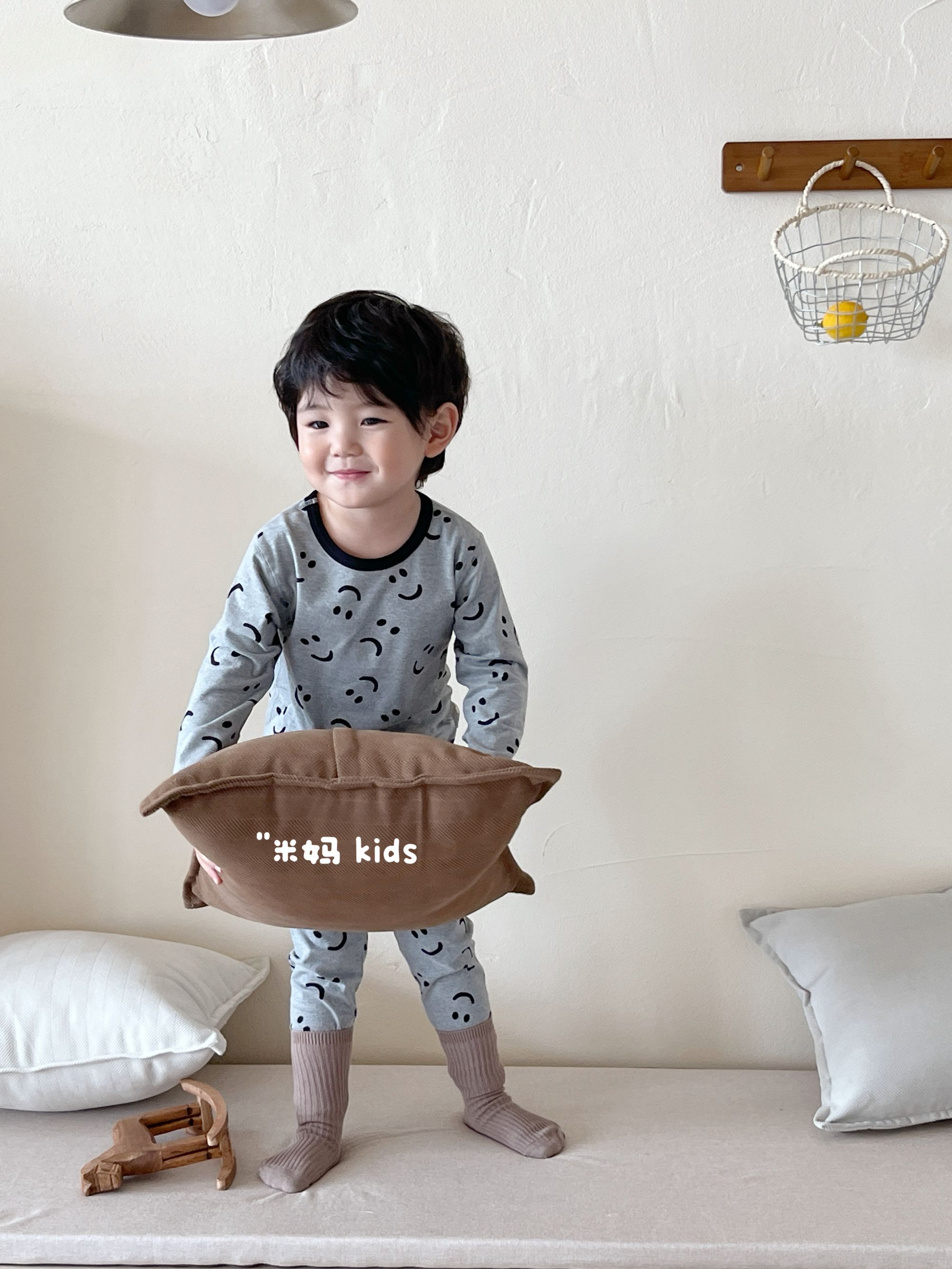 儿童睡衣家居服儿童睡衣秋冬款女童男童内衣套装纯棉无骨宝宝秋衣