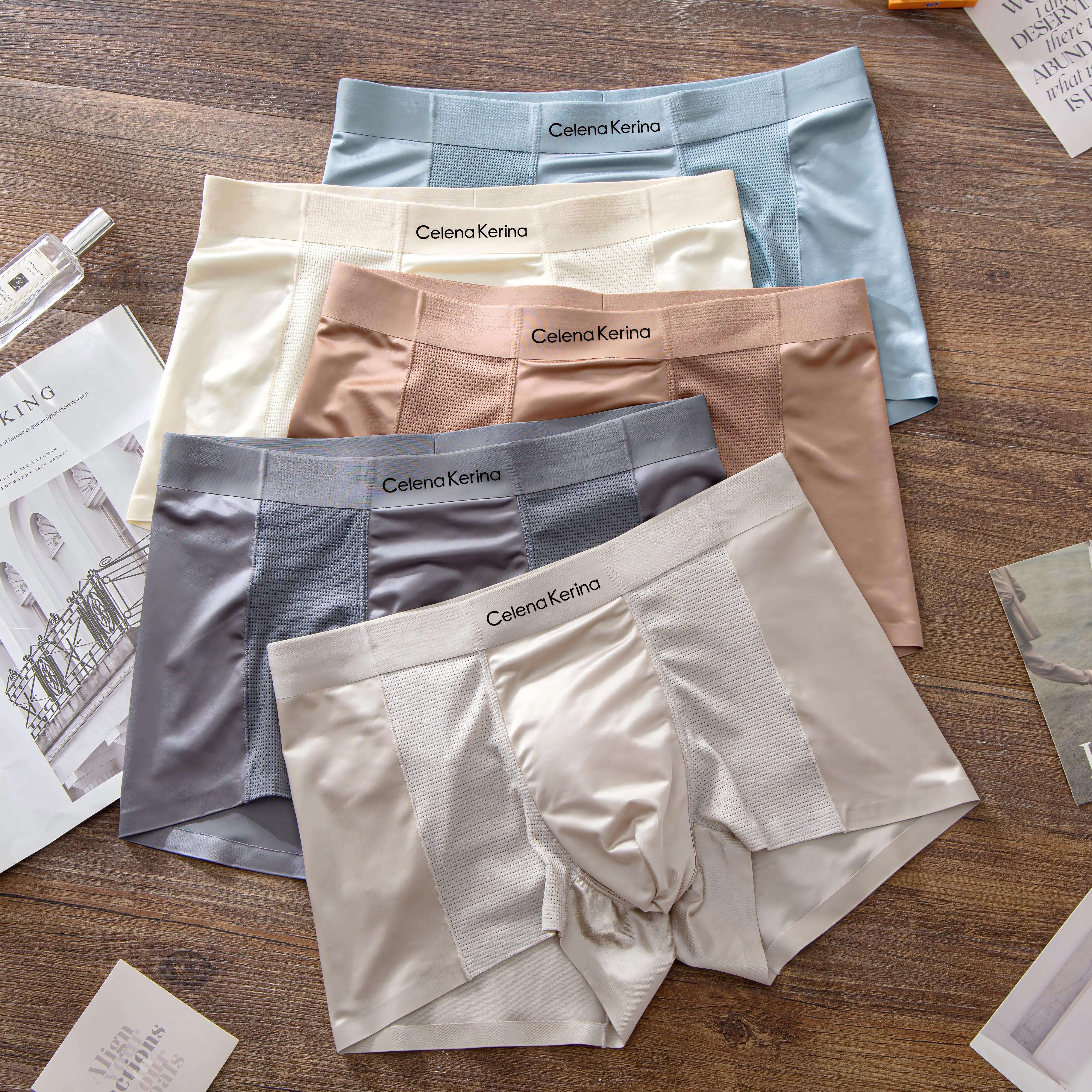 抑菌平角裤薄款透气高速男平角内裤内裤学生夏季青年大码裤衩男士