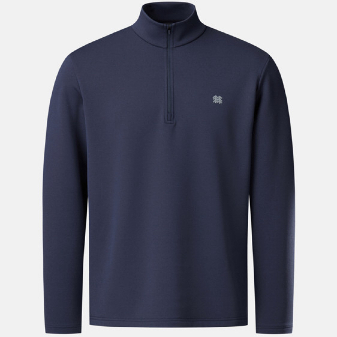 KOLON SPORT 【可隆】25年秋季新款 男士秋冬户外长袖T恤半拉链商务