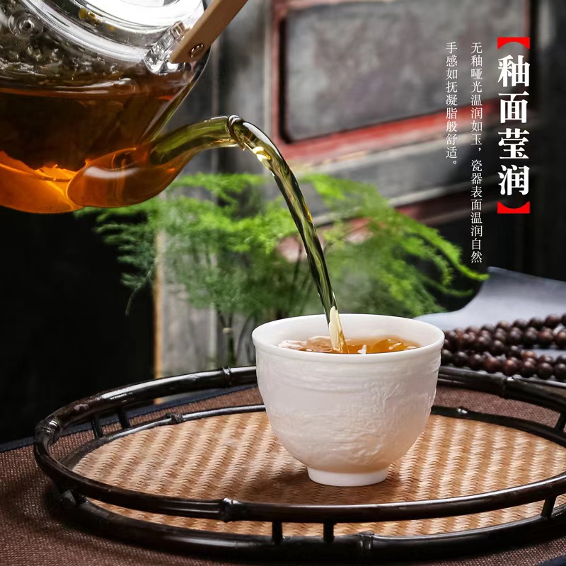 浮雕清明上河图喝茶杯主人杯陶瓷杯