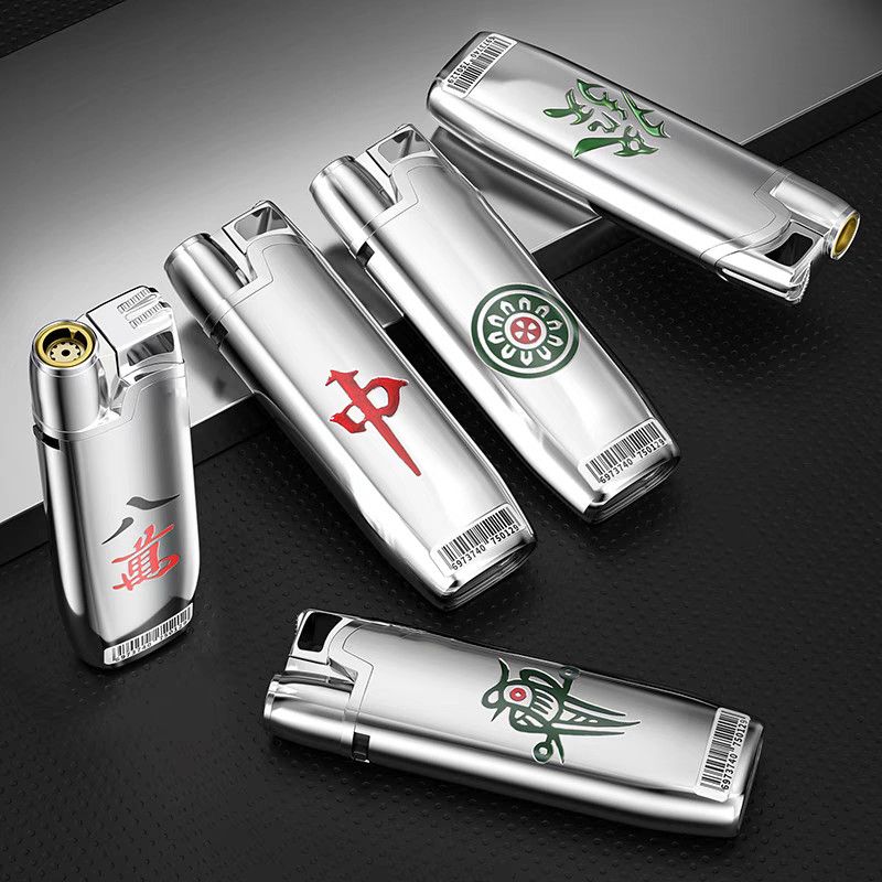 打火机2025年火爆款网红款净色金属电镀防风充气创意家庭用品定制